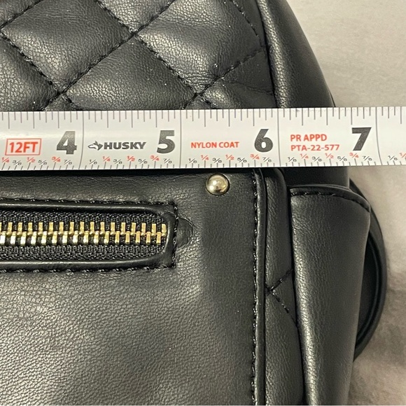 G BY GUESS GBG Quilted Mini Bag Backpack in Black - Picture 6 of 7